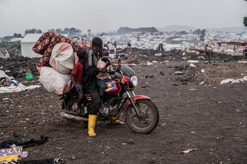 IDPs leaving Goma camps