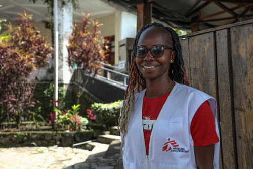 Dr Nana Mimbu, épidémiologiste, représentante de l’association pour MSF en RDC