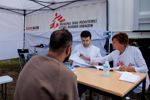 MSF provides medical care for stranded asylum-seekers in the Netherlands