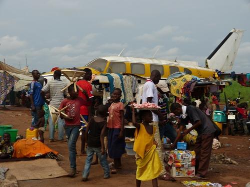 Mpoko camp, Bangui Airport