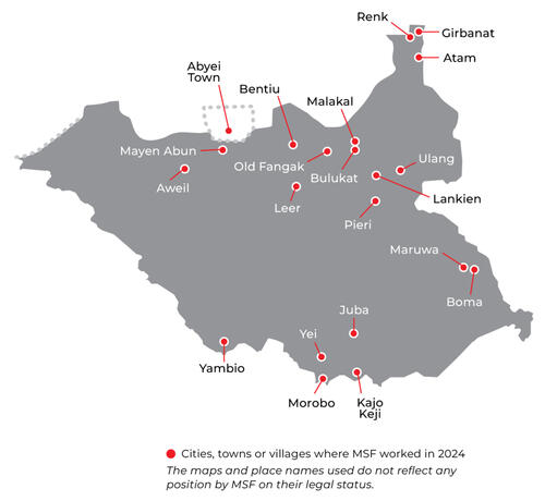 South Sudan IAR map 2024