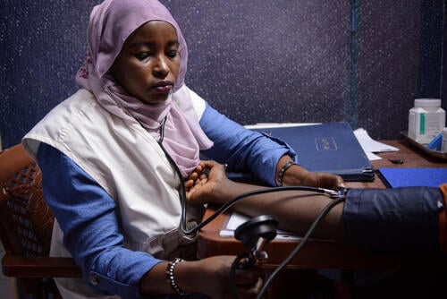 Nemat Abaker, MSF midwife supervisor in the maternity ward