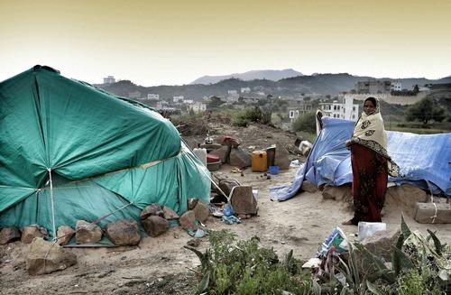 Internally displaced People form Taiz Enclave Yemen
