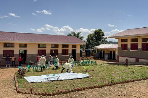 Training activities at the General Referral Hospital at Mongbwalu, where MSF is currently using school buildings on the hospital grounds to train staff as part of the Ebola response. 

Mongbwalu, Ituri Province, 05/22/2026