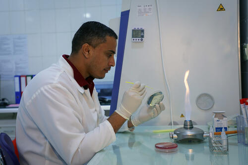 MSF bio lab at MSF’s Aden hospital