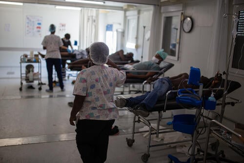 MSF Response to bullet wounded patients - Tabarre