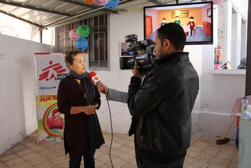 Burn awareness event in Gaza clinic on 24th of February 2018