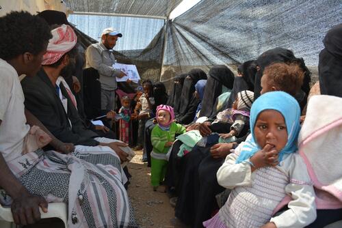 IDPs in Khamer, North of Yemen