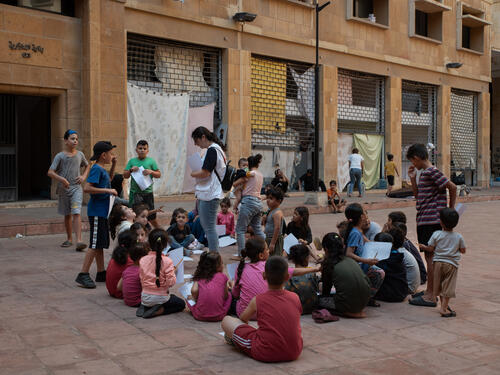 MSF activities in Azarieh shelter