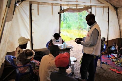 MSF's mobile clinic in Kinoni