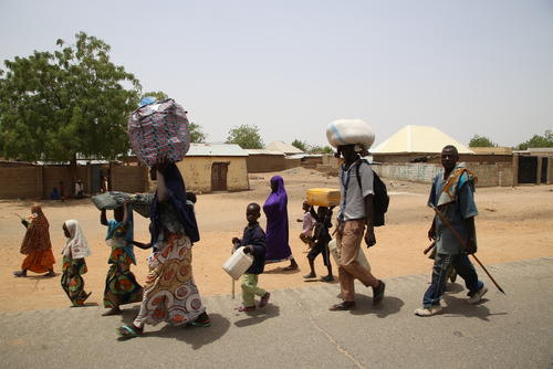Displaced in Borno state