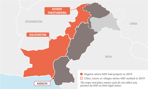 Pakistan MSF projects in 2019