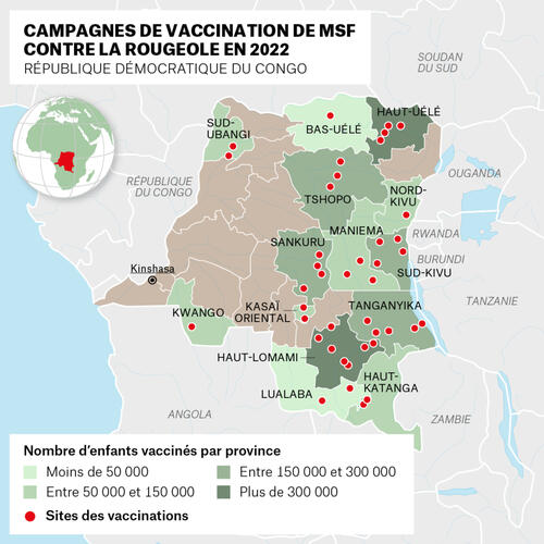 RDC: les campagne de vaccination de MSF contre la rougeole