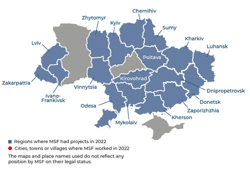Ukraine IAR map 2022