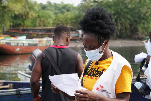 Cholera vaccination campaign in Enyenge, Southwest Cameroon
