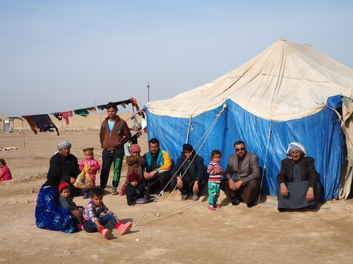Providing care to displaced communities, Tikrit district, Iraq.