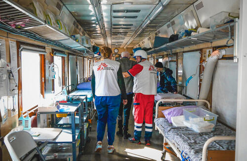Medical evacuation from Kherson