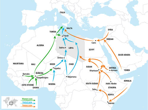 MAP - Migration roads EN