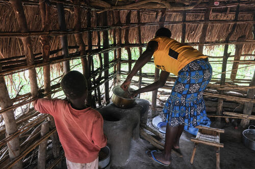 Many South Sudanese refugees in DRC live in overcrowded conditions, increasing the threat from infectious diseases. Some lack access to shelter altogether.