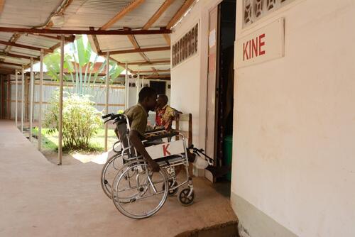 Physiotherapy at SICA hospital, Bangui