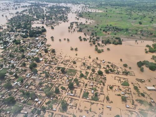 Massive flooding in eastern Chad