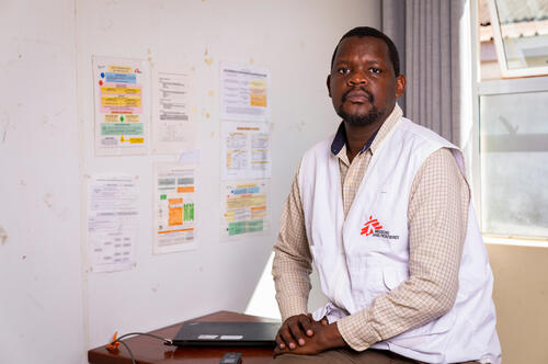 Wilfred Nkhambule, palliative care nurse MSF, on July 24, 2026.