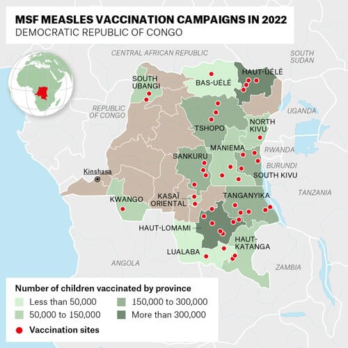 DRC: MSF measles vaccination campaigns in 2022