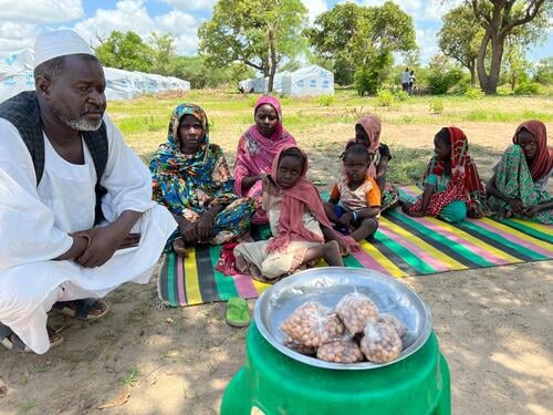 Sudanese refugees in the north of Central African Republic