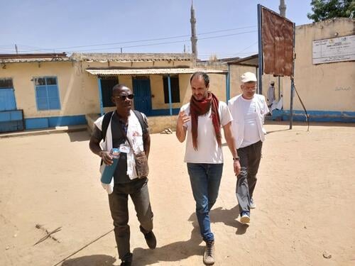MSF International President Dr Christos Christou visiting the Zalingei teaching hospital, Central Darfur, Sudan