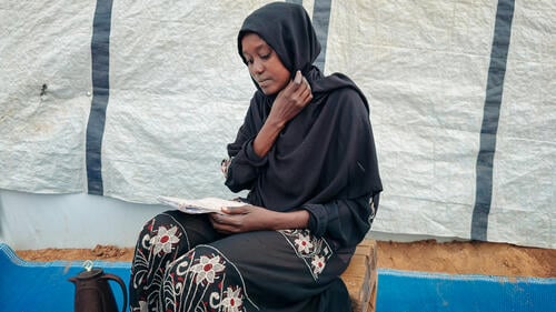 Amina Suleiman, displaced from Central Darfur