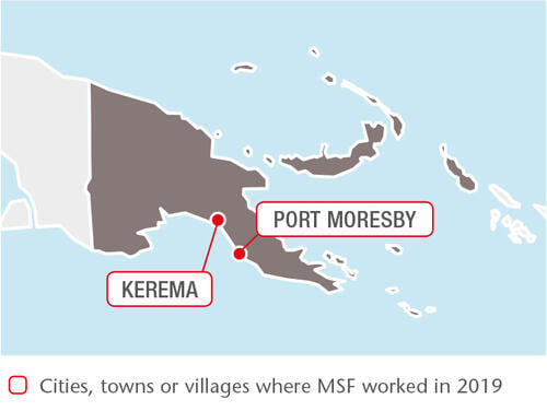 papua New Guinea MSF projects in 2019