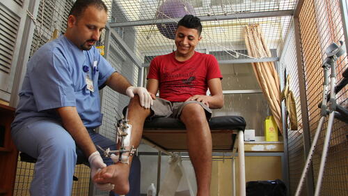Physiothérapie à Gaza
