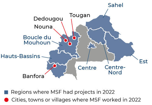 Burkina Faso IAR map 2022