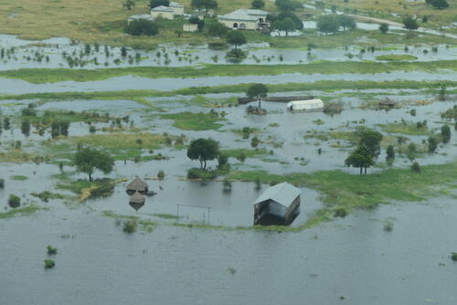 Floodings in South Sudan - aerial images