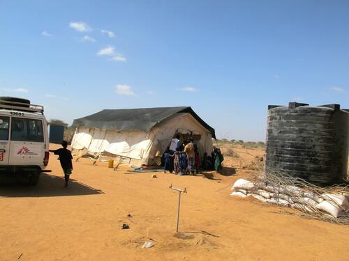 MSF mobile clinic outside Dagahaley