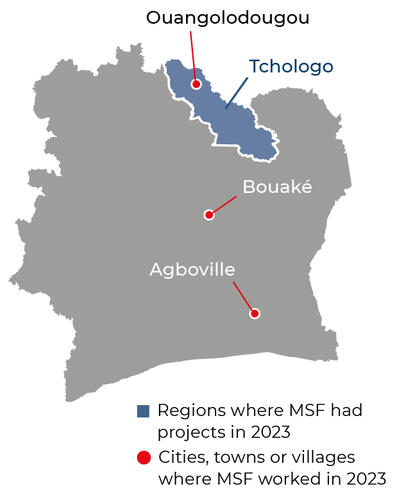 Ivory Coast IAR map 2023