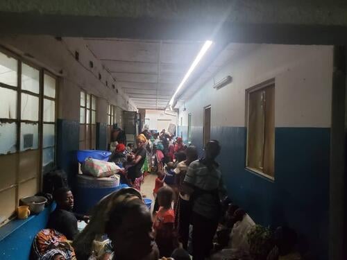 Influx of displaced people to the Masisi hospital