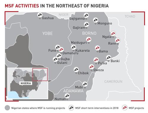 MSF activities in the North East of Nigeria