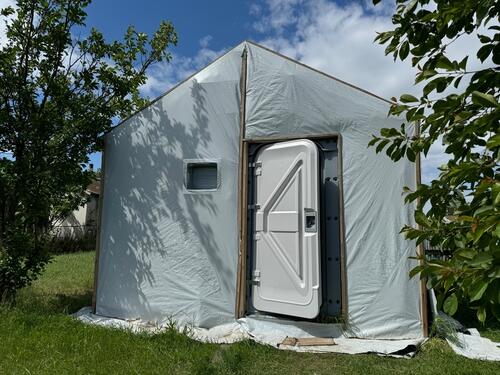 Modular house in Virivka, Kherson region, Ukraine