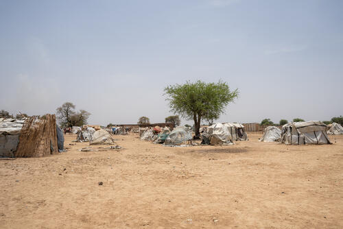General view of Majak Aher IDP camp, Twic County