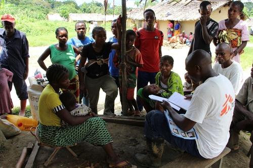 NFI distribution in Lulingu, DRC