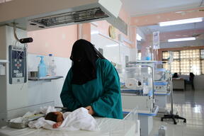 Taiz City, mother and child healthcare at Al Jamhouri hospital
