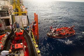 Return of a rescue on the RHIB 1