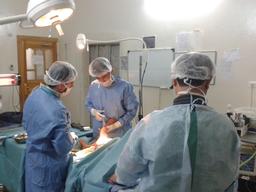 In Idlib area, MSF in an hospital for burn patients