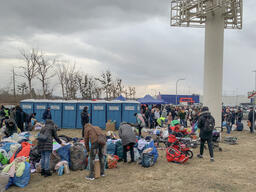 Medyka border crossing point, Poland