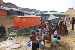 MSF activities and daily life of the refugees in Tasnimarkhola camp.