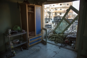  East Aleppo –  Inside a hospital destroyed by an airstrike