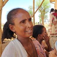 Naji at Adi Aser Health post with her son Helefon_There is nothing left to eat, the last food distribution was 2 months ago. Since then we live out of charity.mp4