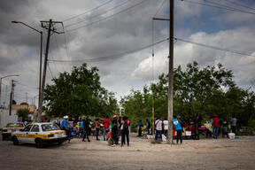 Haitian migrants in Reynosa, Mexico