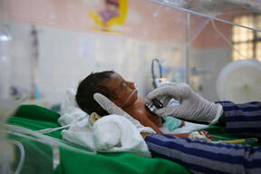 Taiz City, mother and child healthcare at Al Jamhouri hospital